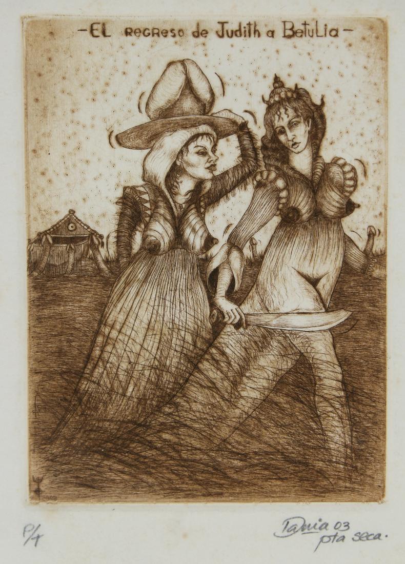 Dania Filetes Diaz (Cuban, 20th C) Etching (1 of 5)