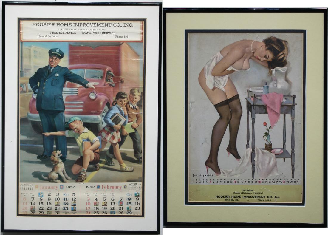 (2) Hoosier Home Improvement 50/60s Advertisements (1 of 4)