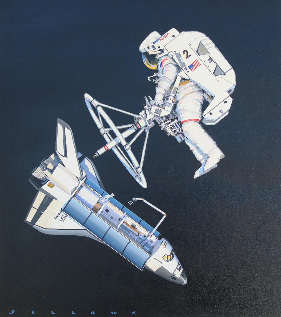 Jack Fellows (B. 1941) "Space Shuttle Discovery" (1 of 4)
