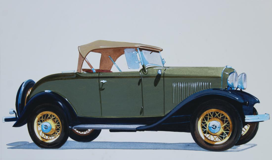 Robert Seabeck (B. 1945) "1932 V-8 Sport Roadster" (1 of 5)