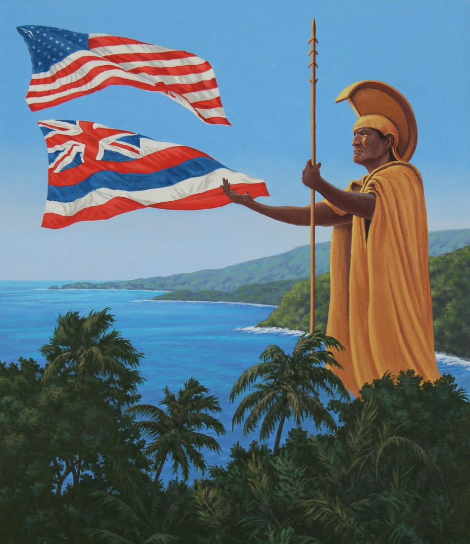 David Paulley (B. 1931) "Hawaii Statehood" (1 of 5)