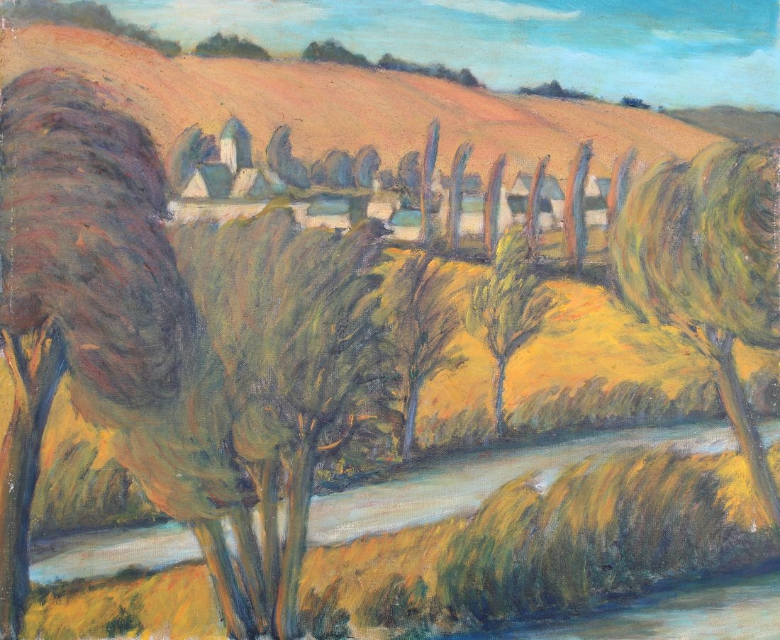 French School, 20th C. Landscape Painting (1 of 3)