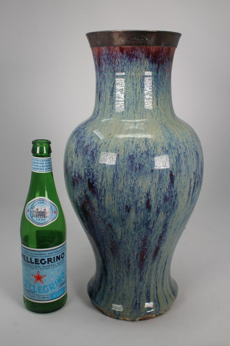 Chinese Flambe Glazed Porcelain Vase (1 of 6)