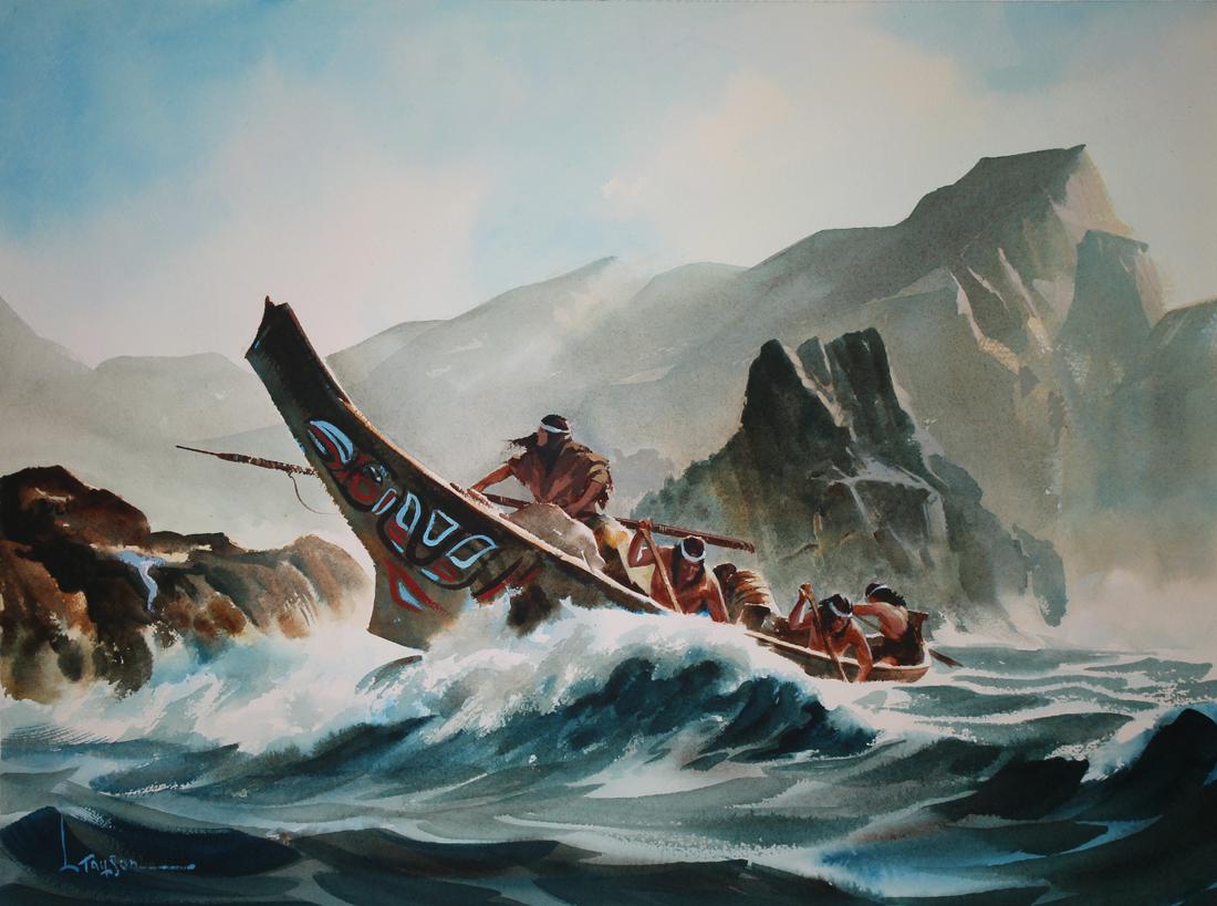 Lyle Tayson (1924 - 2014) "Northwest Indians" (1 of 4)