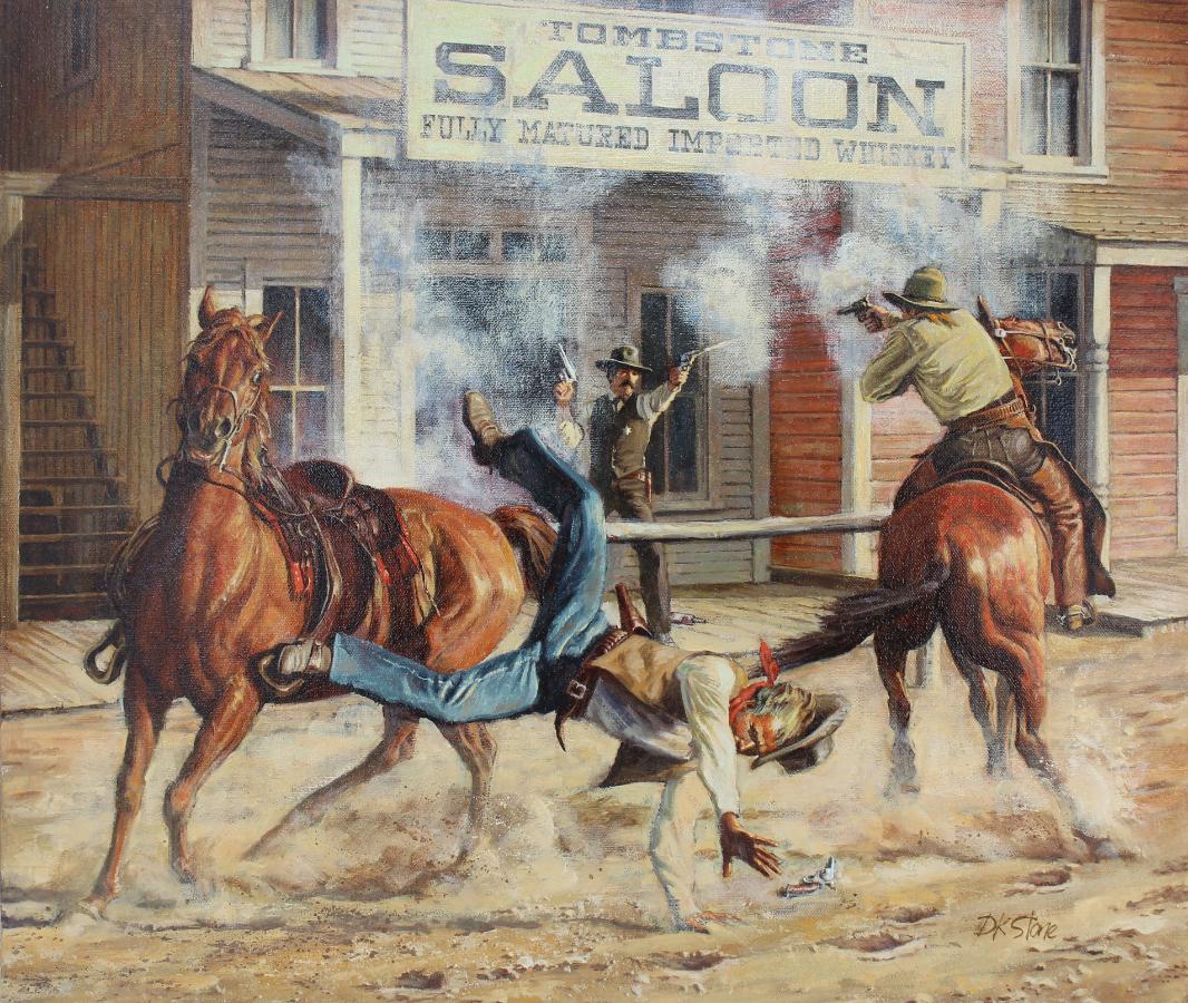 David K. Stone (1922 - 2001) "The Shootout" (1 of 6)