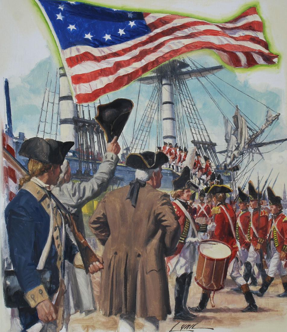 Dennis Lyall (B. 1946) "Pierre L'Enfant Flag" (1 of 4)