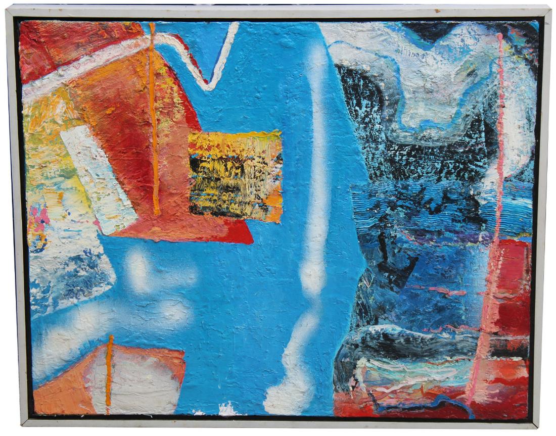 Thomas Koether (NY, FL b. 1940) "Blue Elevation" (1 of 9)