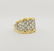 14K Gold & Diamond Cluster Ring - 2
