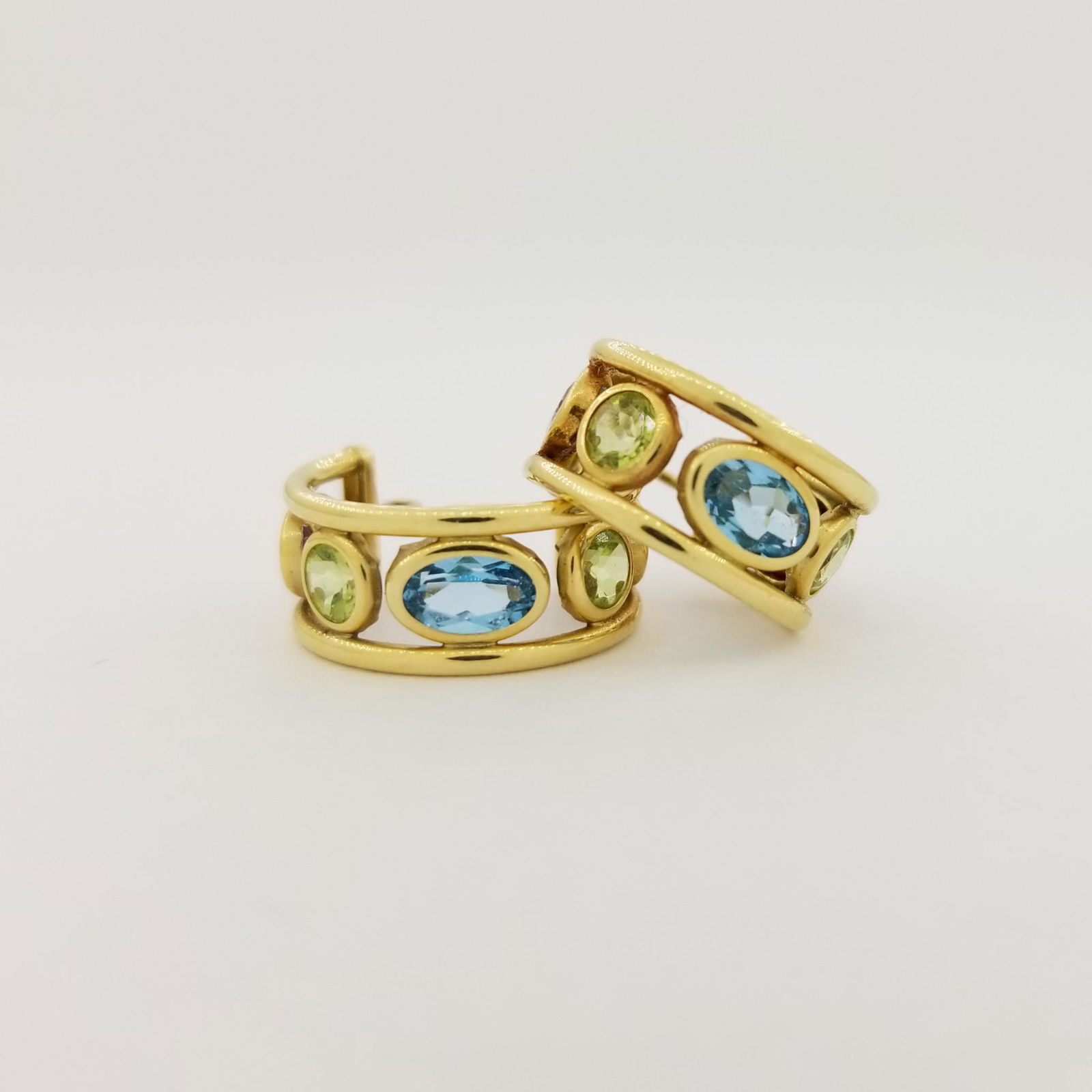 14K Gold Multi-Stone Earrings (1 of 4)