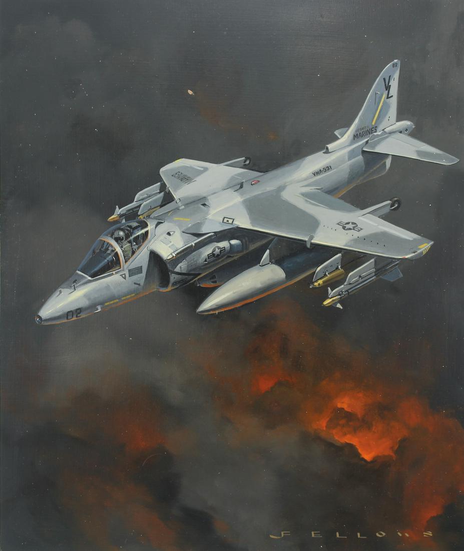 Jack Fellows (B. 1941) AV-8B Harrier II (1 of 4)