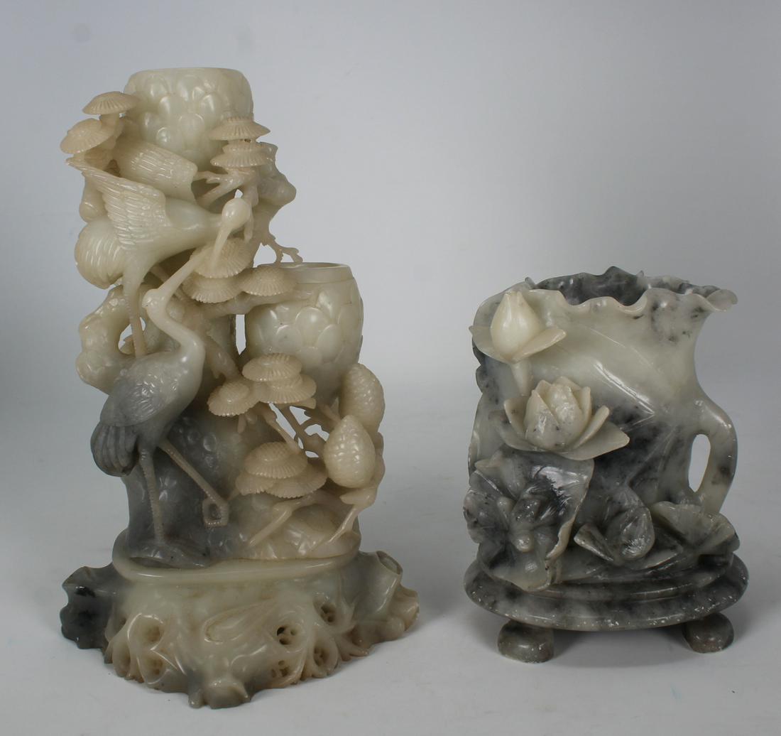 (2) Chinese Stone Carvings (1 of 5)