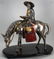 Chinese Mixed Metal Sculpture of Horseman