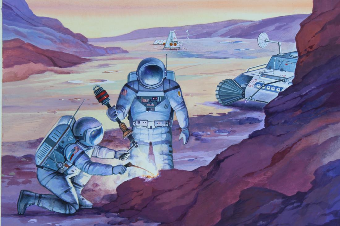 Vladimir Beilin (20th C.) "USSR/US Exploration" (1 of 4)