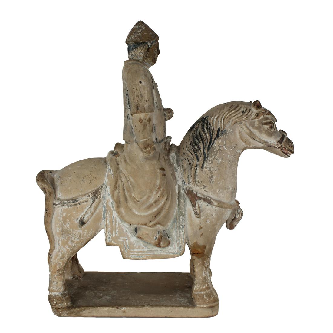 Chinese Tang Style Ceramic Rider and Horse (1 of 6)