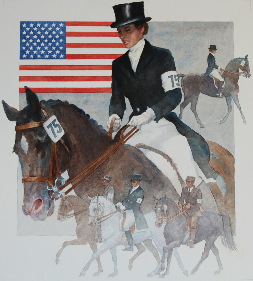 Tom McNeely (B. 1935) "Equestrian Events" (1 of 5)