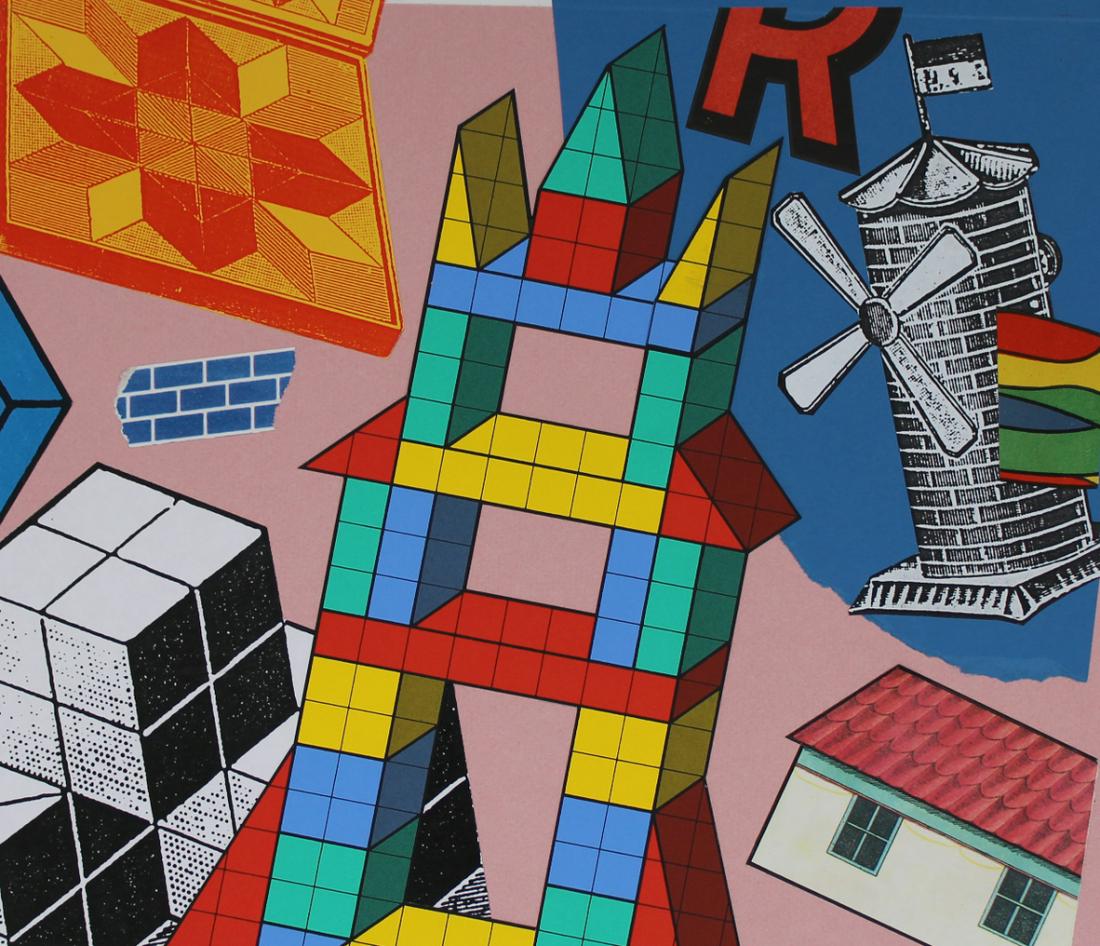 Dan Fern (B. 1945) "Toy Building Blocks" (1 of 3)