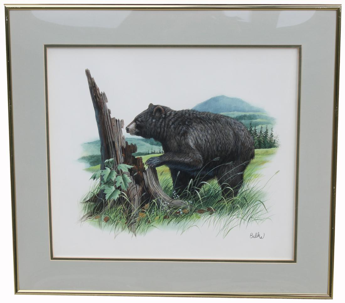 Don Balke (North Carolina, B. 1933) "Black Bear" (1 of 5)