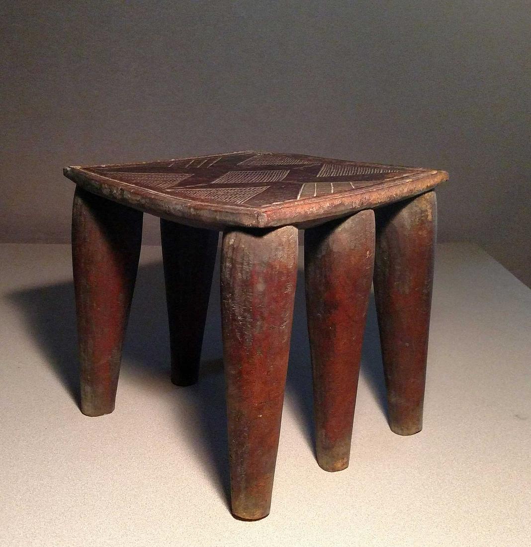 Mid 20th C. Nupe Ppl Wooden Seat (1 of 6)