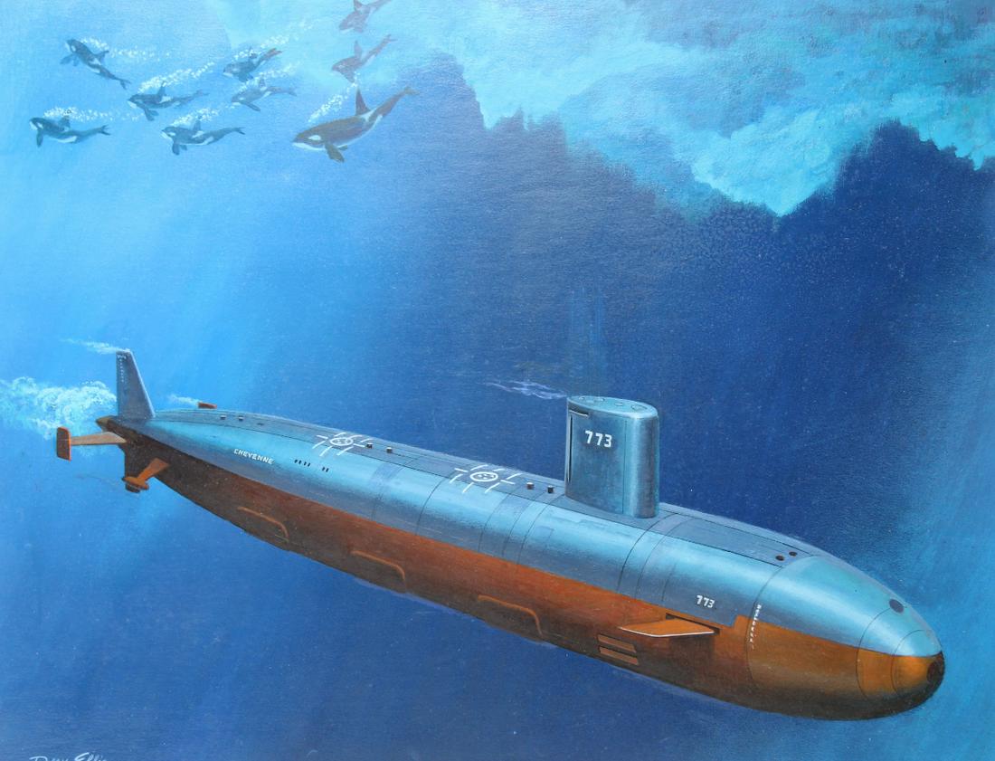 Dean Ellis (NY, 1920 - 2009) "USS Cheyenne" (1 of 5)