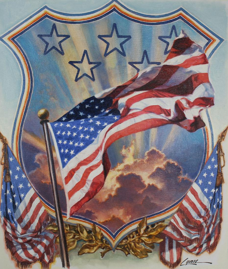 Dennis Lyall (B. 1946) "Old Glory Combination" (1 of 4)