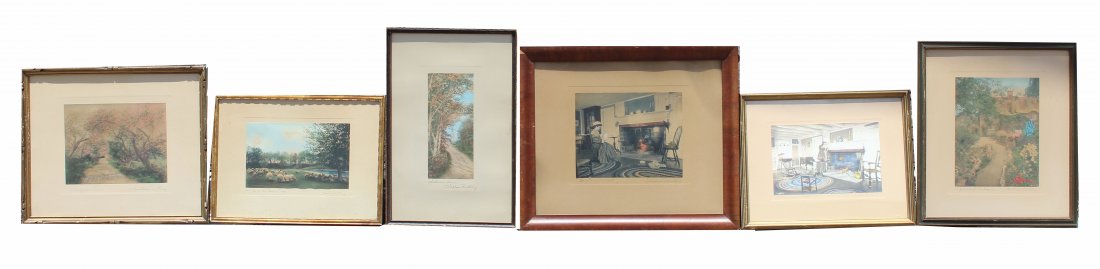 (6) Wallace Nutting  (MA, RI 1861 - 1941) (1 of 13)