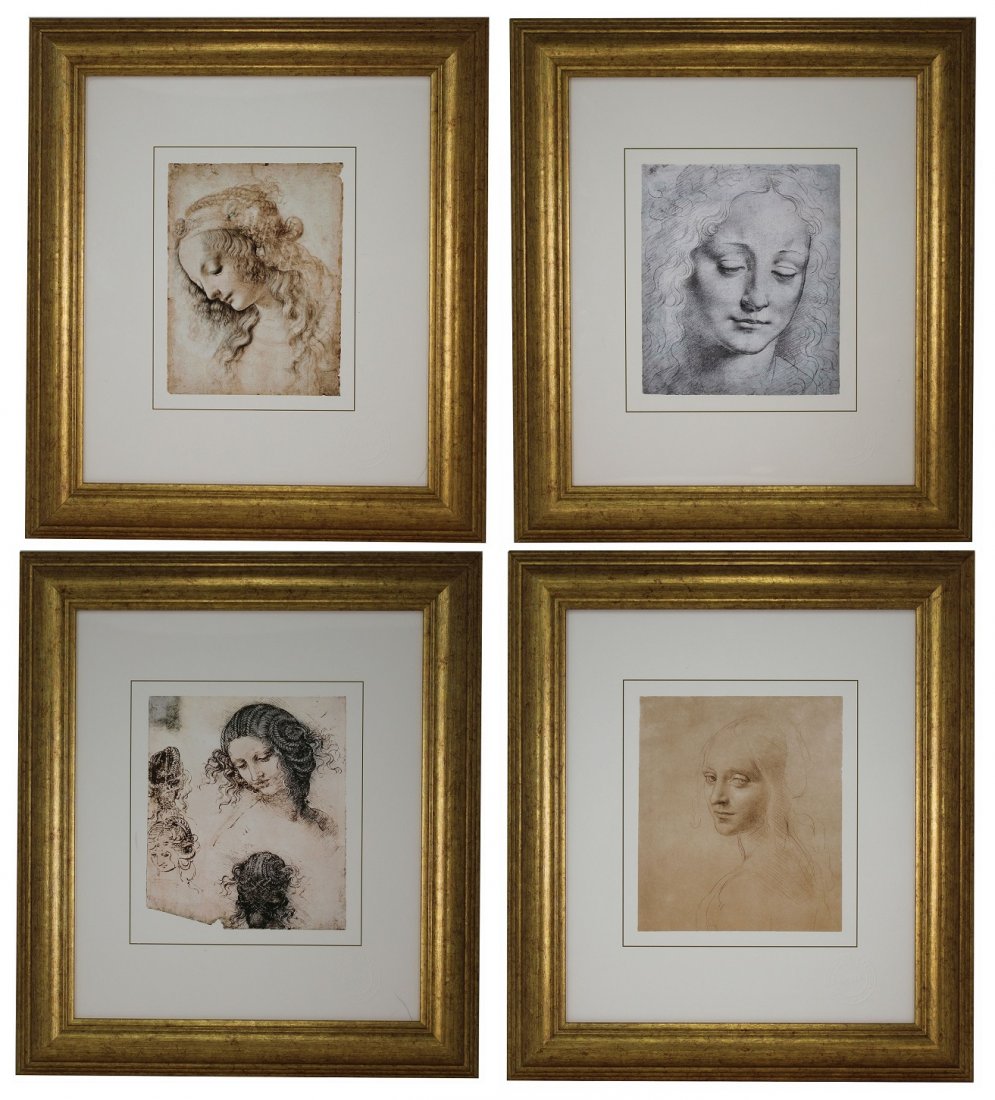 (4) Framed Giclee Prints After Leonardo Da Vinci (1 of 13)