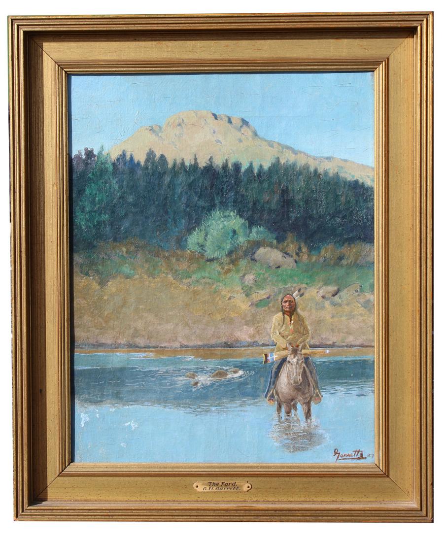 G.H Garrett, Western Painting with Indian (1 of 5)