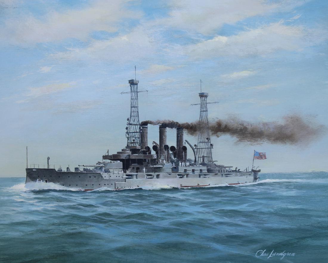 Charles J Lundgren (1911 - 1988) "U.S.S. Vermont" (1 of 6)