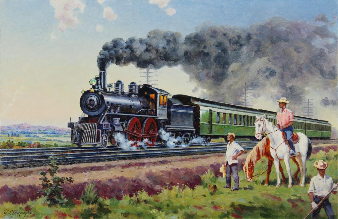 Ivan Sushchenko (B. 1930) "Empire State Express" (1 of 4)