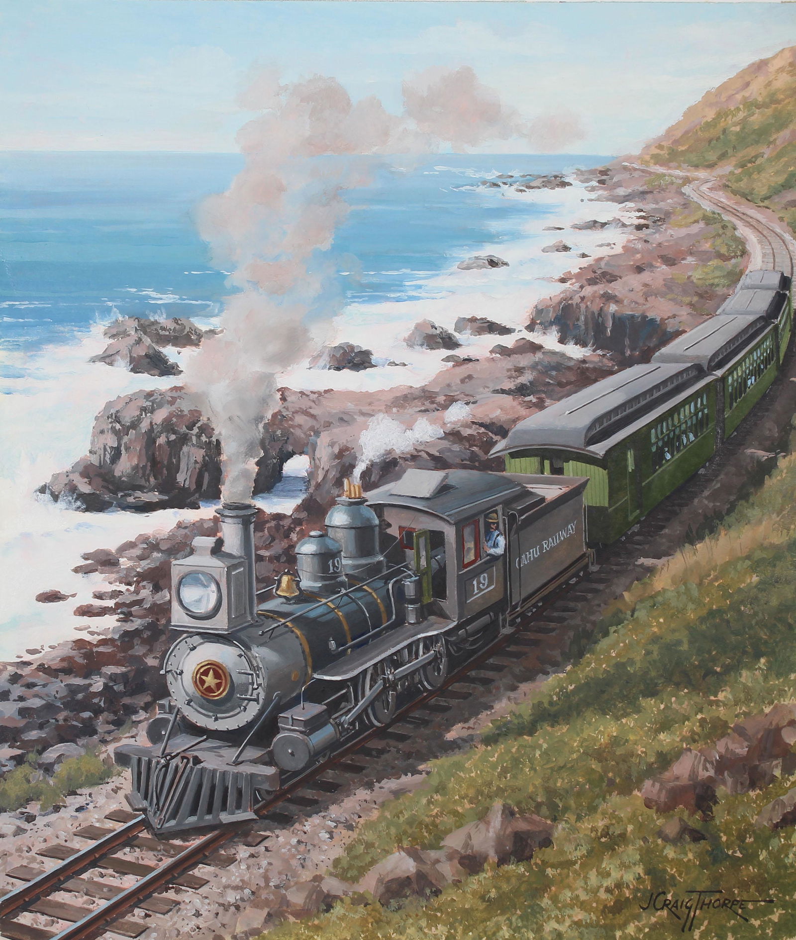 J. Craig Thorpe (B. 1948) "Hawaii Locomotive" (1 of 5)