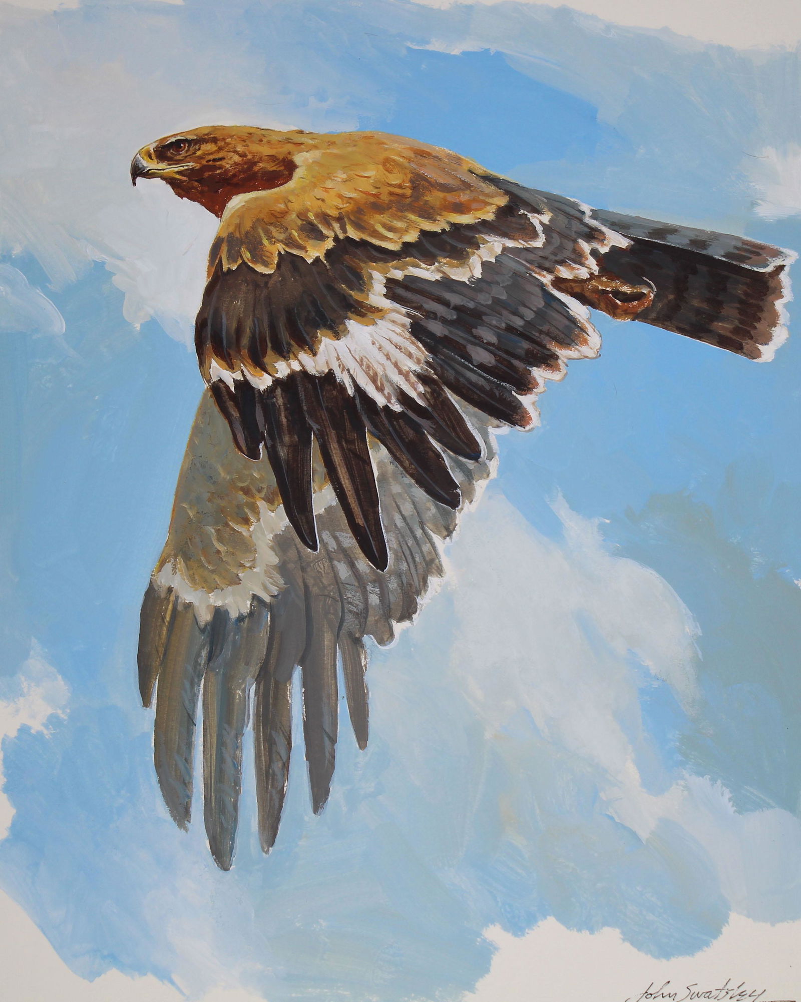 John Swatsley (B. 1937) "Tawny Eagle" (1 of 4)