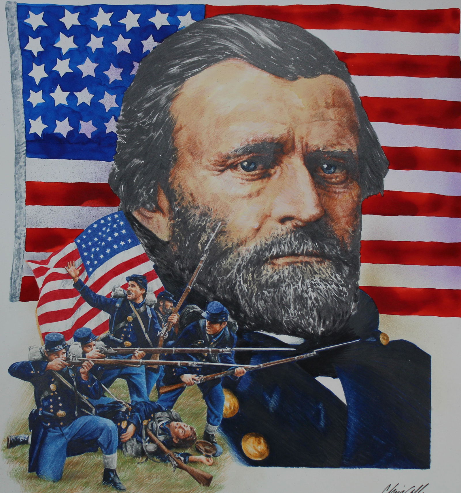 Chris Calle (B. 1961) "Ulysses S. Grant" (1 of 3)