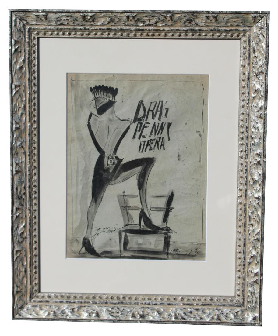 Original Sketch for "Drag Penny Opera" (1 of 5)