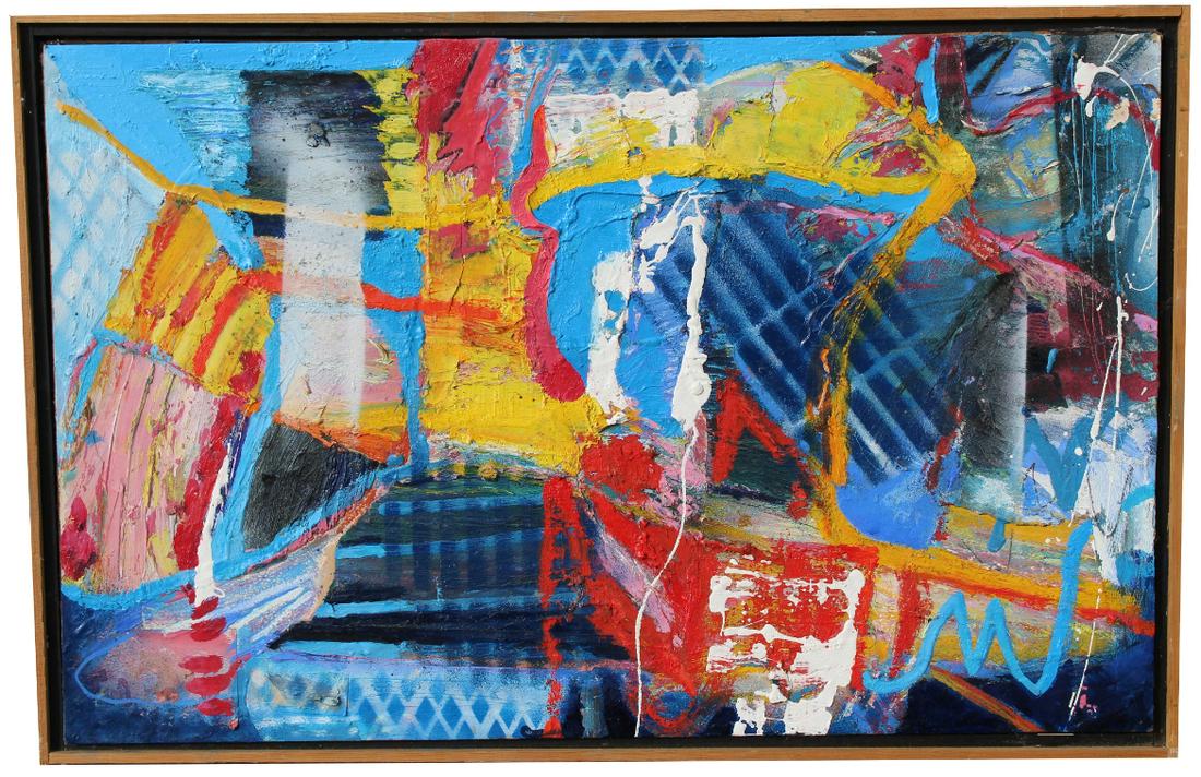 Thomas Koether (NY, FL b. 1940) "Mirror Matrix" (1 of 4)