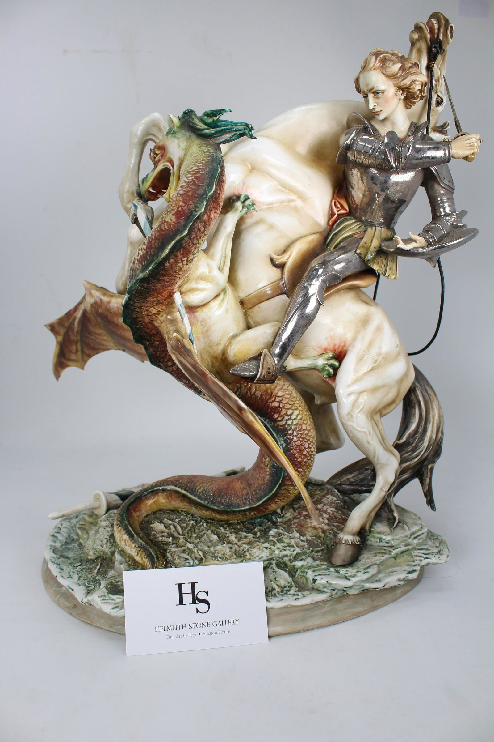 St. George the Dragon Slayer Porcelain Figure (1 of 6)