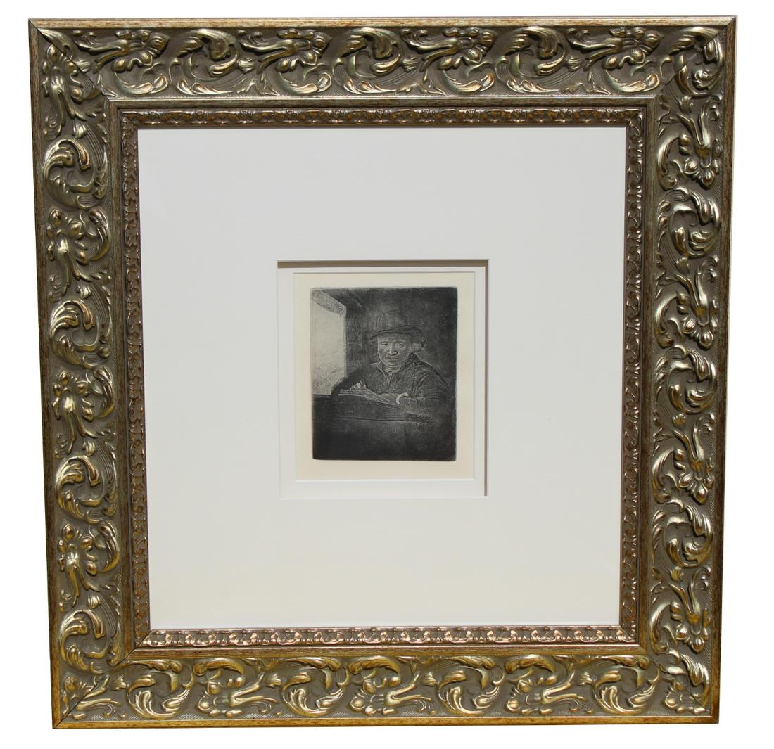 After Rembrandt "Self Portrait Drawing at Window" (1 of 5)