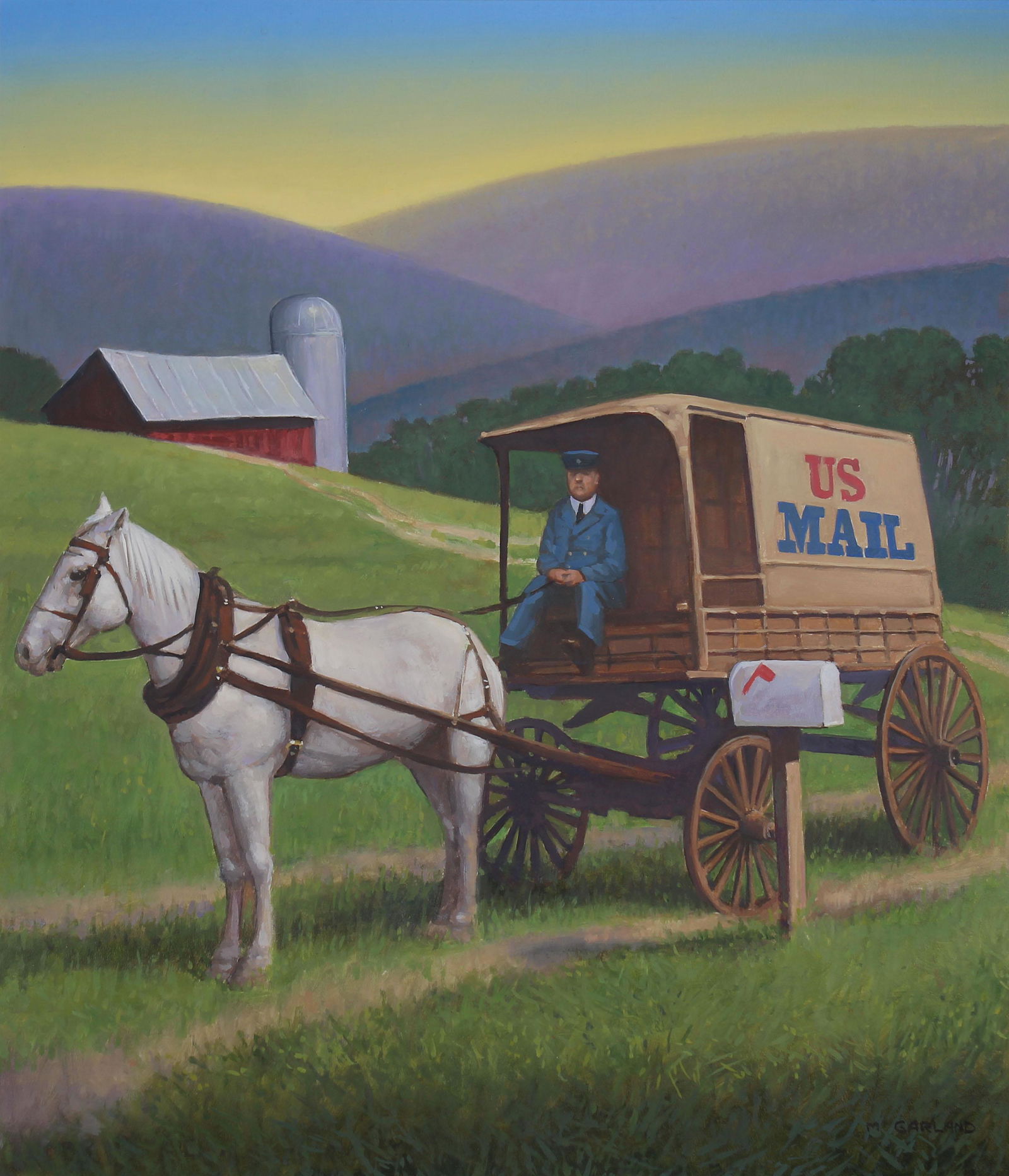 Michael Garland (B. 1952) Rural Free Delivery (1 of 3)