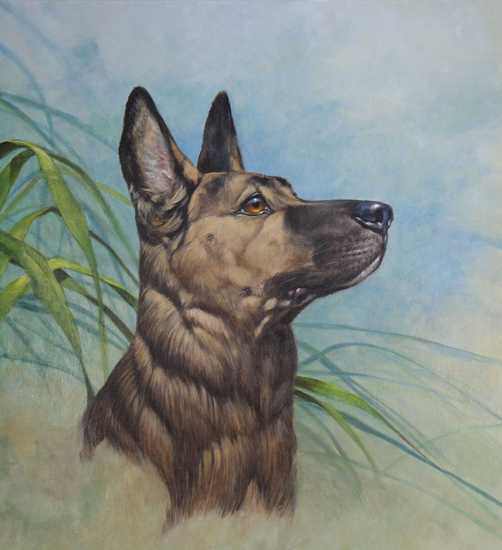 Roger Cruwys (B. 1938) Officer Reza, Police Dog (1 of 4)