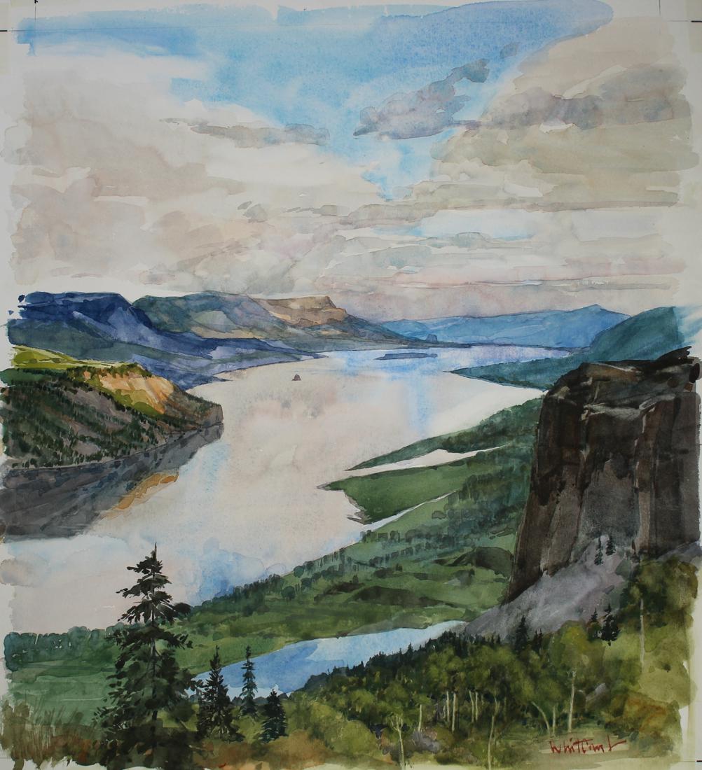 Skip Whitcomb (B. 1946) Columbia River Gorge (1 of 4)