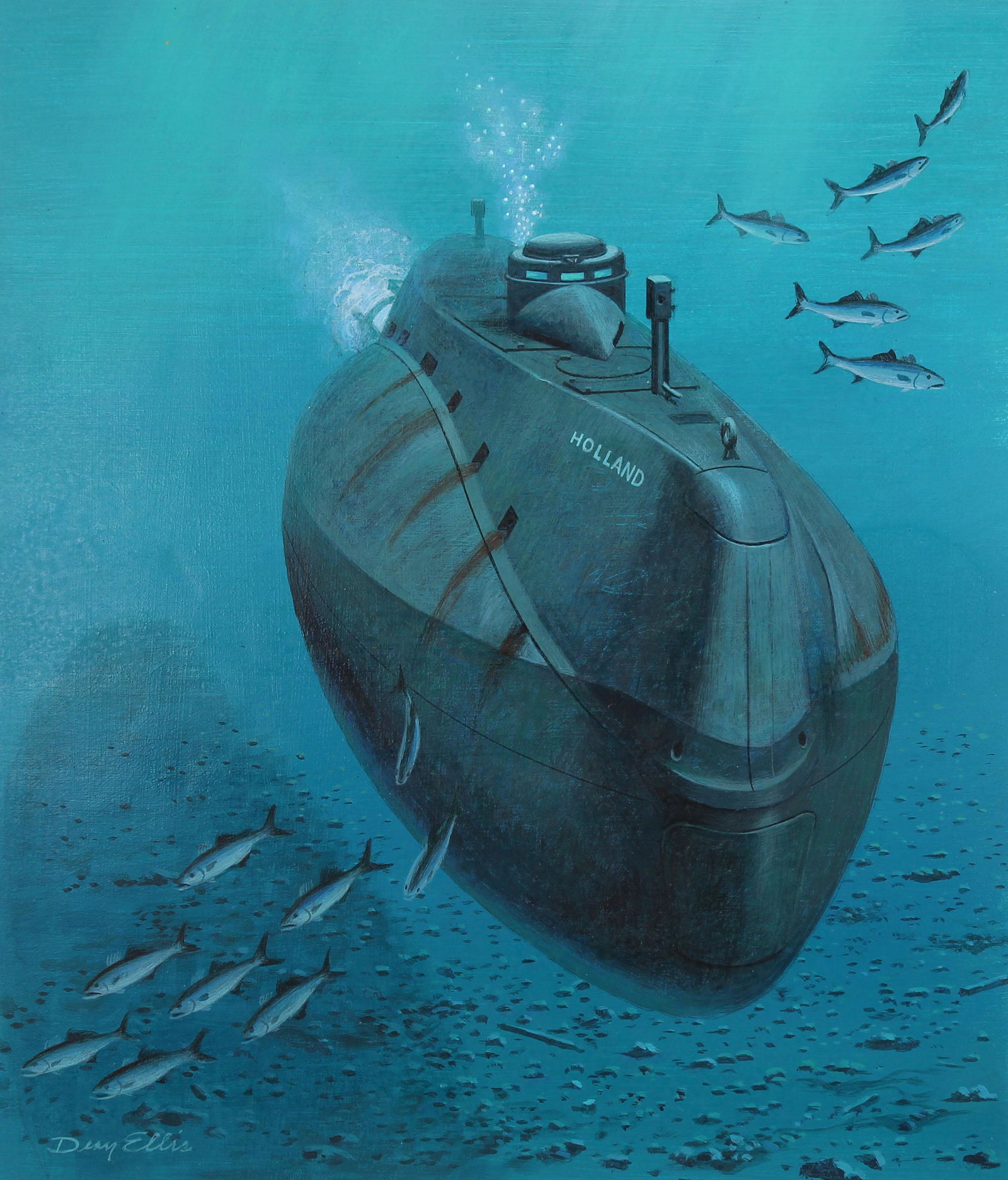 Dean Ellis (1920 - 2009) "Holland Submarine" (1 of 4)