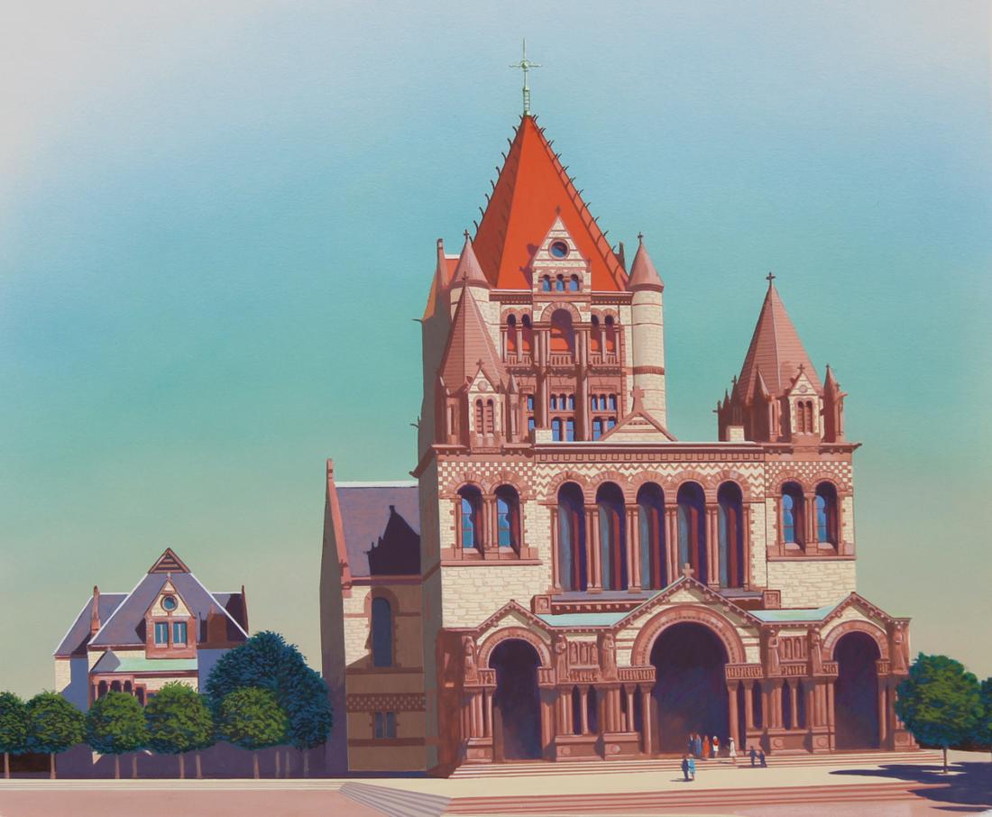 Donald Moss (1920- 2010) "Trinity Church", Boston (1 of 5)