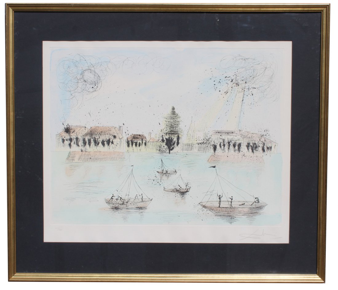 Dali, Framed Colored Etching. Pencil Signed (1 of 6)