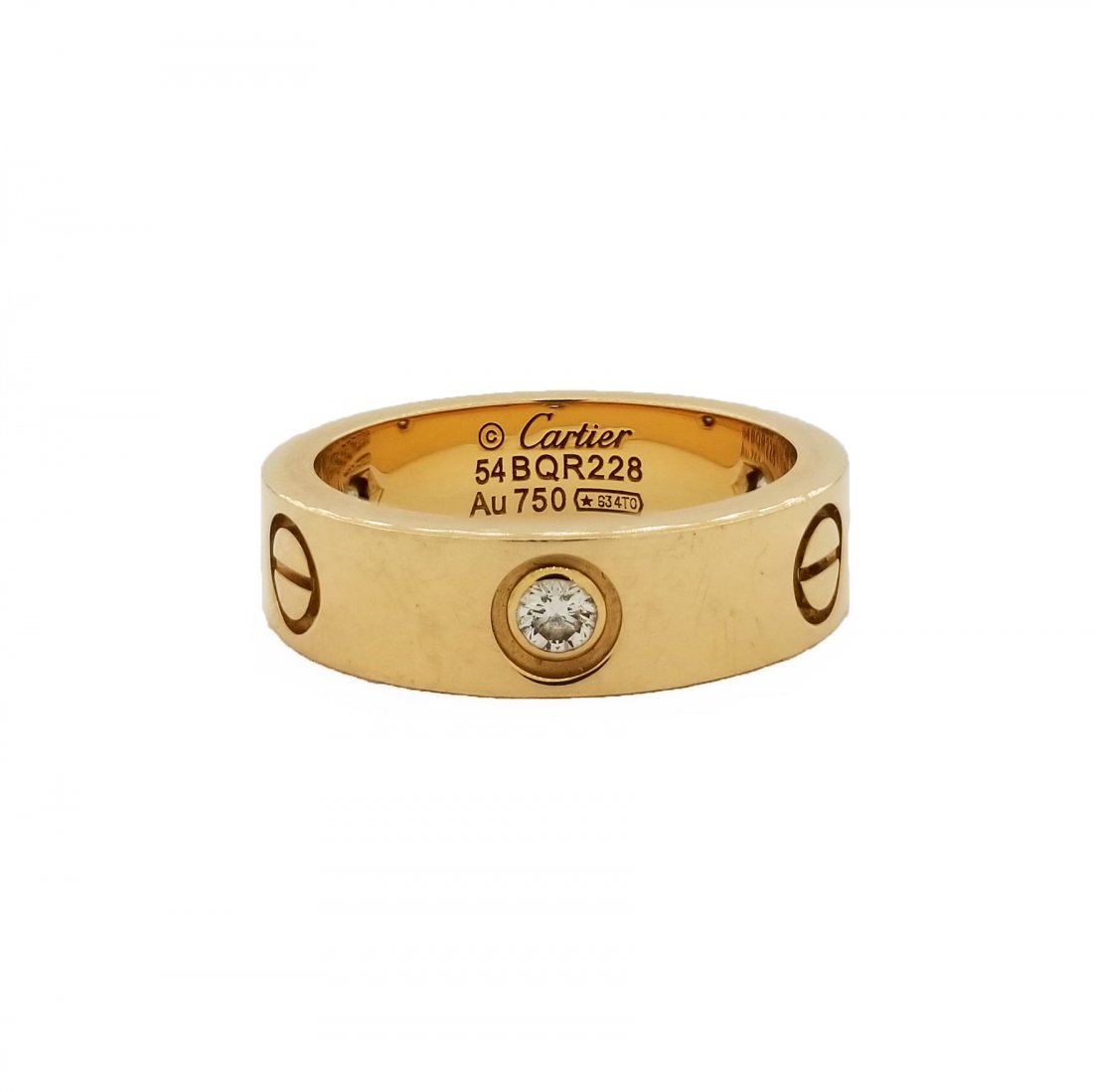 cartier 18k gold ring