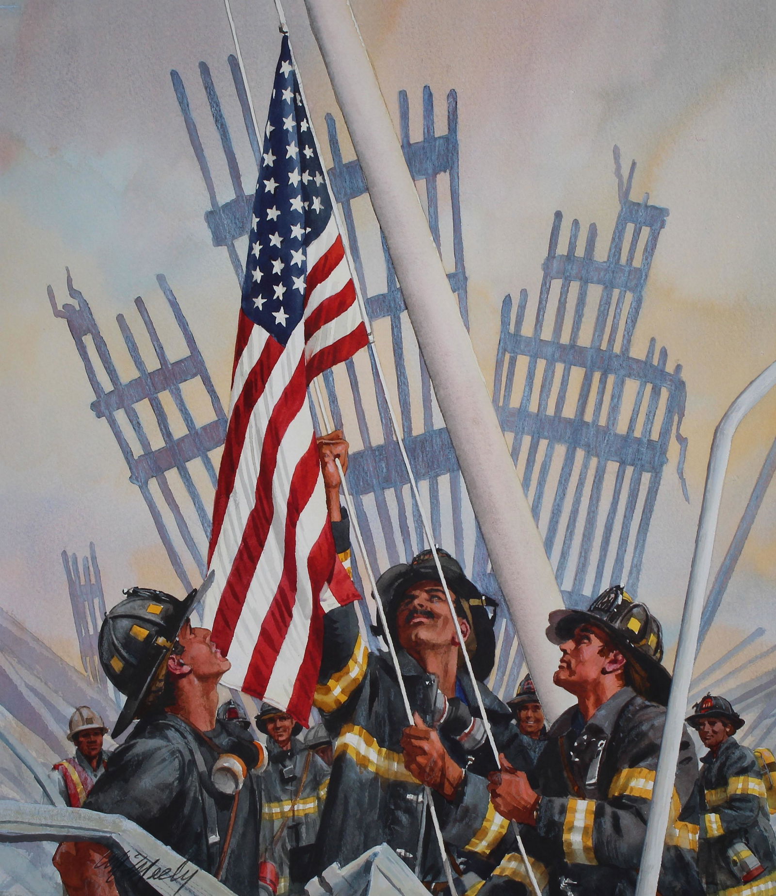 Tom McNeely (B. 1935) "9/11 Fireman" (1 of 4)