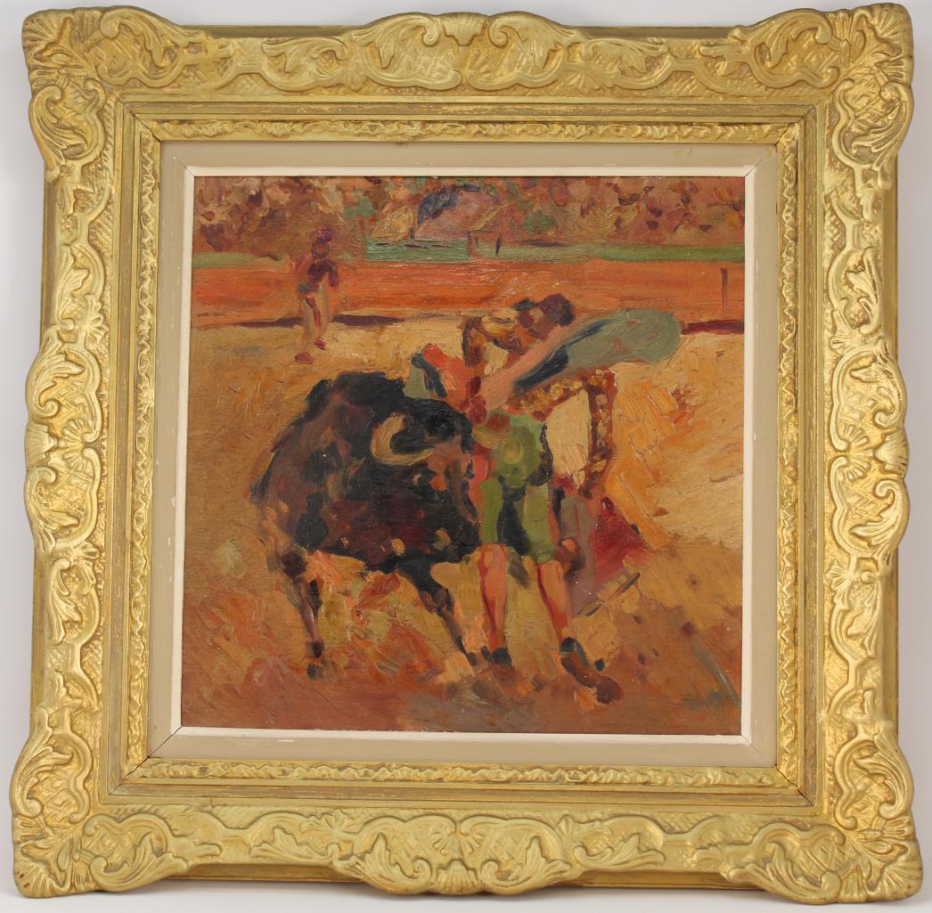 Spanish School Impressionist Painting of a Matador (1 of 4)
