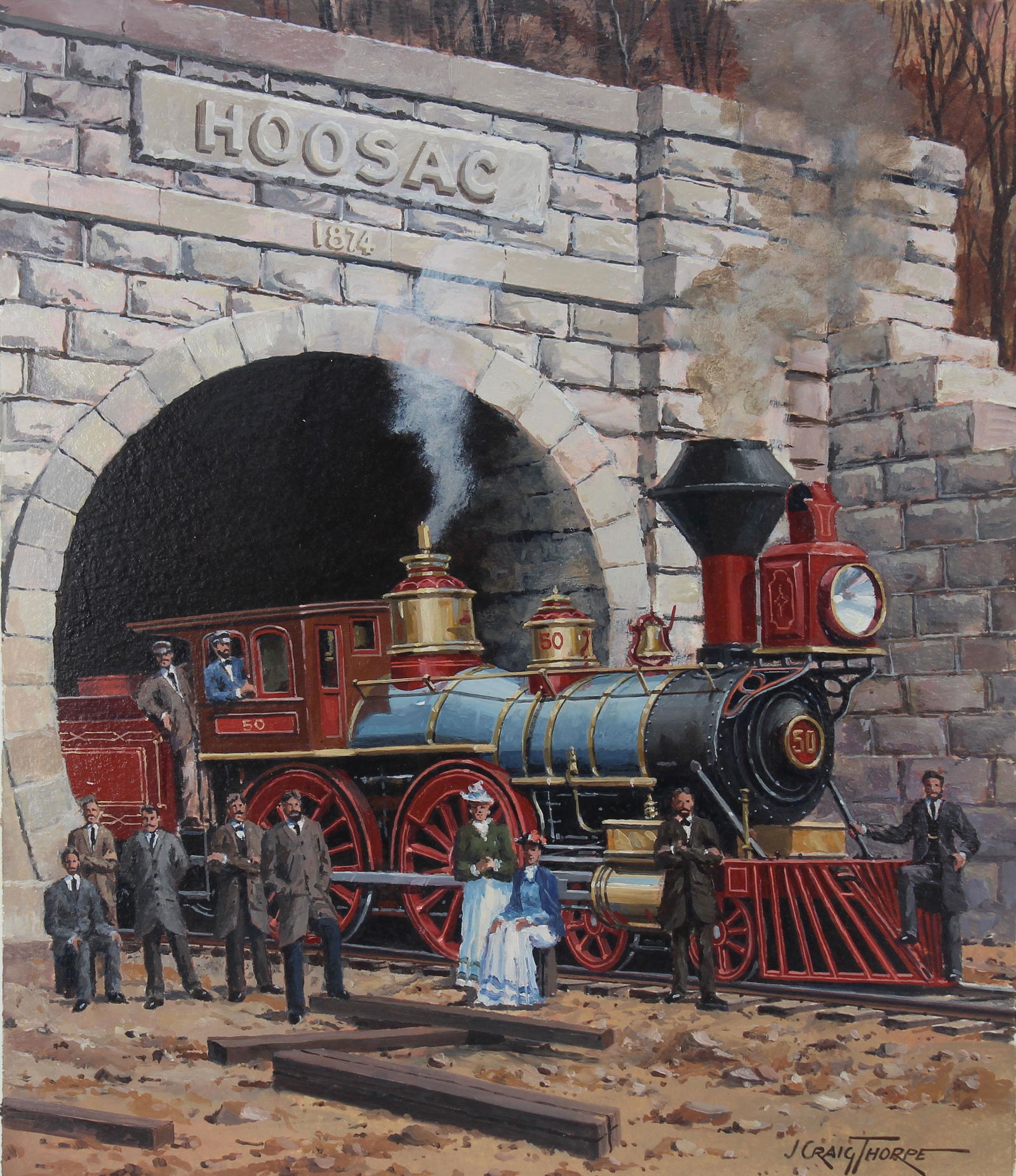 J. Craig Thorpe (B. 1948) Massachusetts Locomotive (1 of 4)