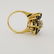 14K Gold Diamond & Sapphire Cluster Ring - 6