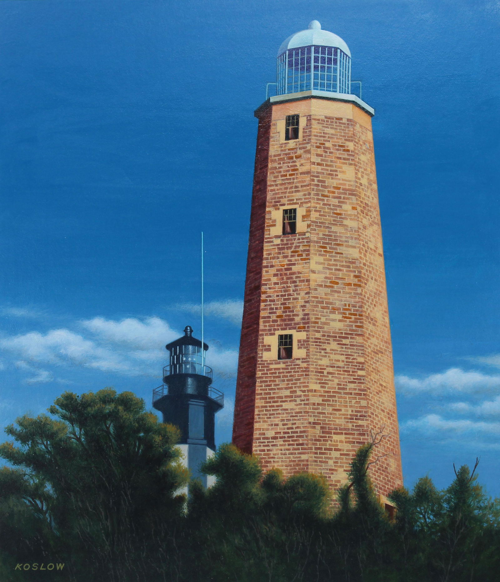 Howard Koslow (1924 - 2016) Cape Henry Lighthouse (1 of 4)