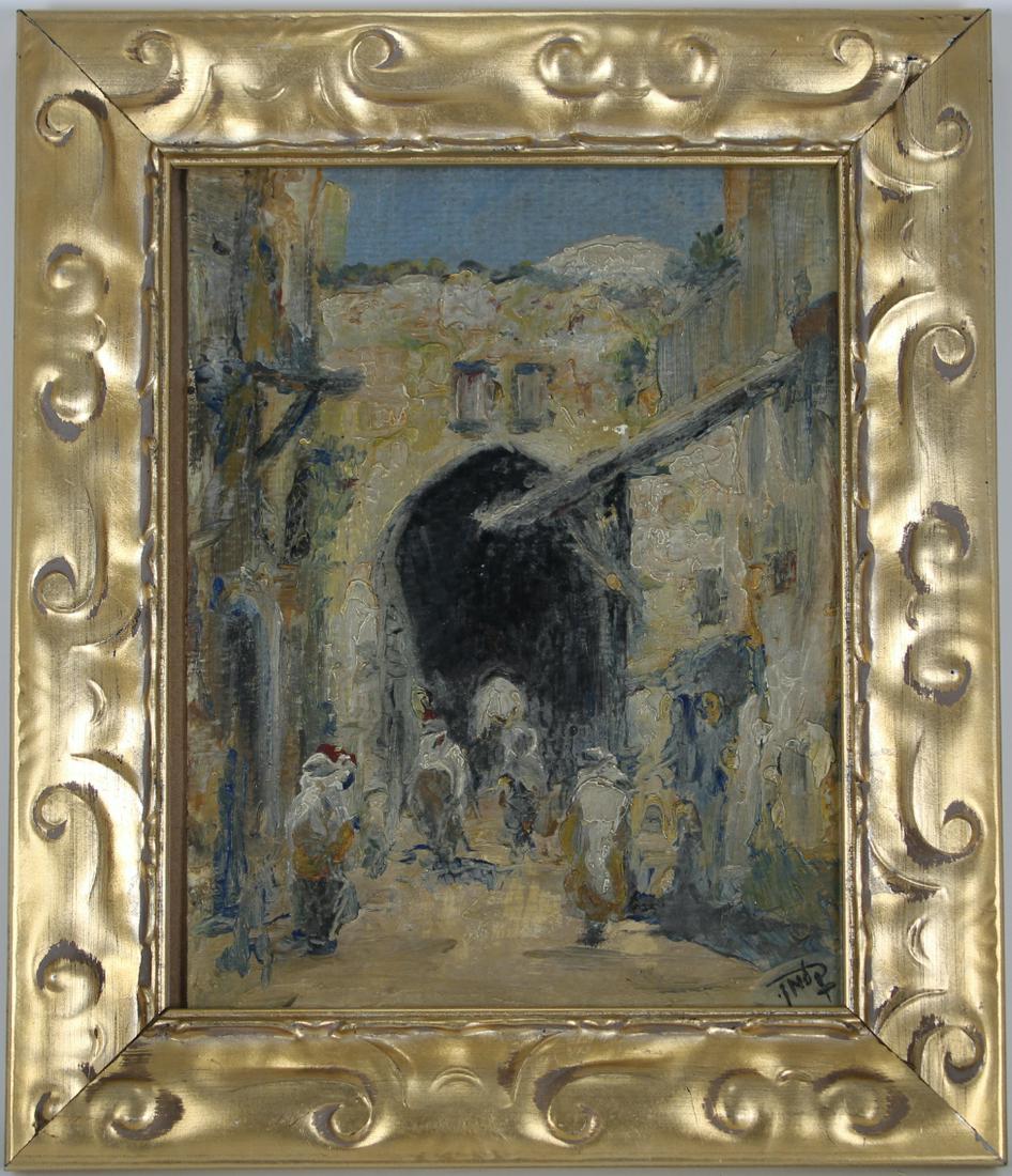 European School, Impressionist Street Scene, Signd (1 of 3)