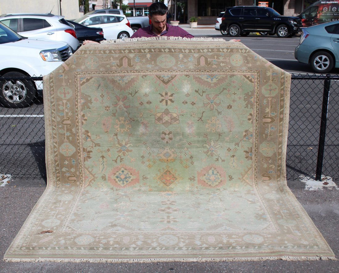 Large Semi-Antique Turkish Oushak Rug (1 of 4)